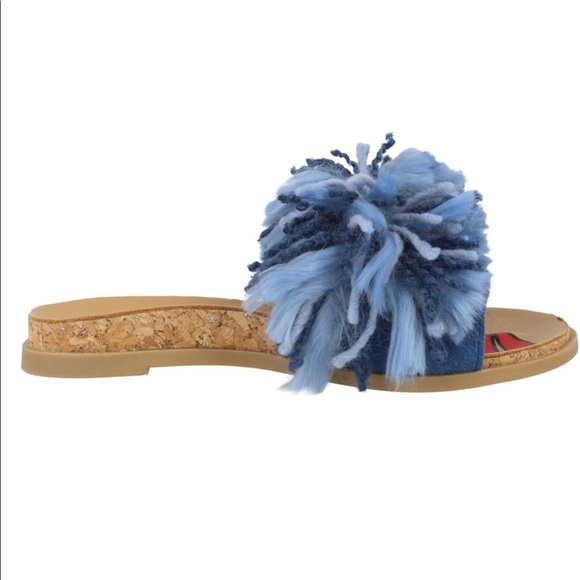 UGG Willow K Denim Blue/Samba Red Suede Girls size 4 - Picture 10 of 11